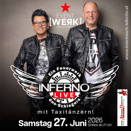 Event Werk 27.6. Livemusik Leibnitz Tanzen wie früher mit Taxitänzer - AllroundDancer Info +436644512100