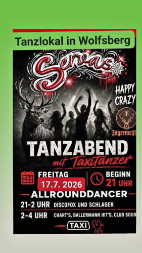 SERVAS Wolfsberg 17.7. Klagenfurter Straße 49 Info  +436644512100 Buche Taxitänzer bei AllroundDancer Dobnig Andreas 