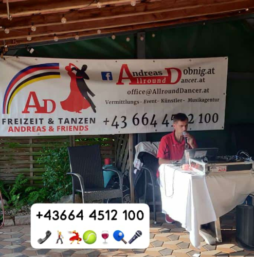 DJ Andreas Dobnig Info +436644512100 Buche deinen Tanzpartner Taxitänzer und Künstler aller Art