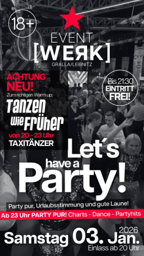 Event Werk 3.1.26 Leibnitz Tanzen wie früher mit Taxitänzer - AllroundDancer Info +436644512100