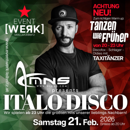 Event Werk 21.2.26 Leibnitz Tanzen wie früher mit Taxitänzer - AllroundDancer Info +436644512100 buche deinen Tanzpartner Graz 